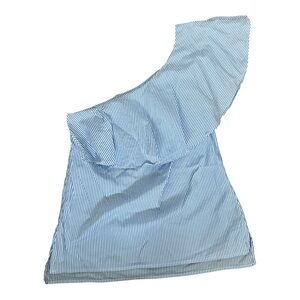 Ralph Lauren Striped One Shoulder Blouse